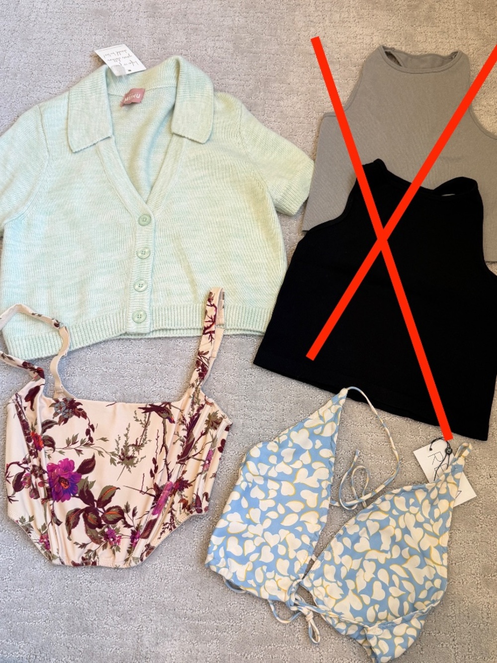 3 Summer Crop Tops, All Size Medium, Show me your Mumu, Urban, RESA